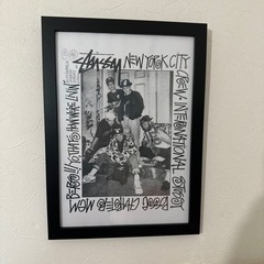 STUSSY インテリア パロディ アート ポスター B5 額付
