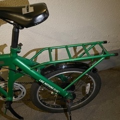 ハマー折り畳み自転車20インチ 6段階ギア グリーン