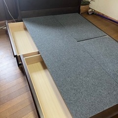 セミダブルベッド 引き出し収納 Serta/サータ□高級□PEDIC PREMIUM