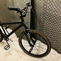 【売約済み】　自転車　BMXマット　ブラック　黒　検　ビーチクルーザー　アルエット　alouette 24インチの画像