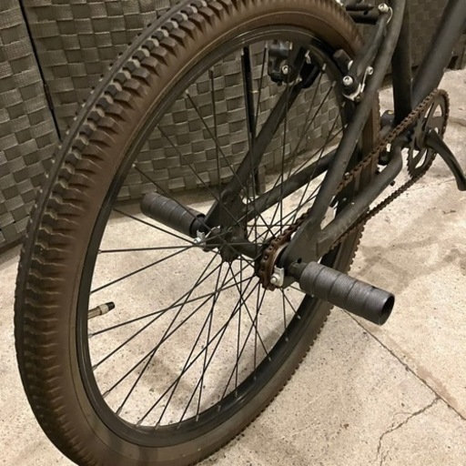 【売約済み】　自転車　BMXマット　ブラック　黒　検　ビーチクルーザー　アルエット　alouette 24インチ