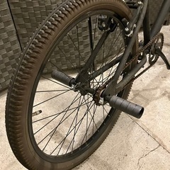 【売約済み】　自転車　BMXマット　ブラック　黒　検　ビーチクルーザー　アルエット　alouette 24インチの画像