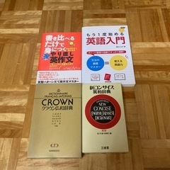 未使用英語参考書、辞書の画像