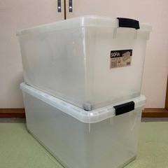 大型衣装ケース１個（サービス１個）合わせて２個