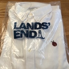 【無償】LANDS’ END メンズ長袖　ポロシャツの画像