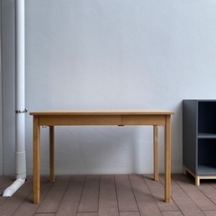 無印良品 オーク材 木製デスク