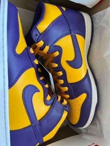 新品NIKE ダンクハイ　レイカーズ26.5cm