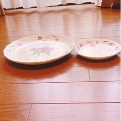 【お話中です】ヒロミチナカノ　平皿　小皿　2枚セットの画像