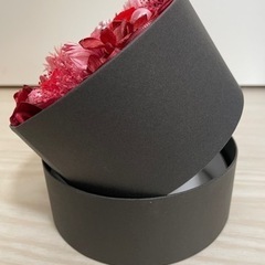 ブリザードフラワー　丸型　バラ　赤　13センチ程の画像