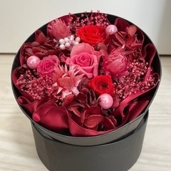 ブリザードフラワー　丸型　バラ　赤　13センチ程