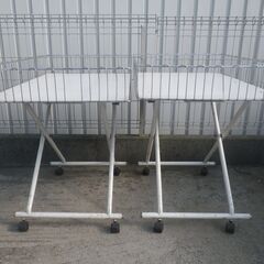 ■配達可■販売ワゴン 2台セット 店舗 フリマ ワゴンセール イベントワゴンの画像