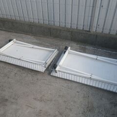 ■配達可■販売ワゴン 2台セット 店舗 フリマ ワゴンセール イベントワゴンの画像