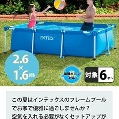 INTEX 大型プール　一度のみ使用