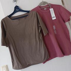 ドゥクラッセ　カーキ　Tシャツ　タグ付き未使用　ユニクロ　クルー...