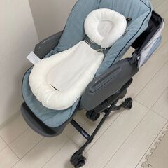 ハイローチェア　ベビーチェア　電動オートスイング機能付き  コンビ ホワイトレーベル ネムリラ AUTO SWING BEDi Long スリープシェル EG　7/28(金)午前9:30-11:30の間に引き取りに来られる方限定の画像