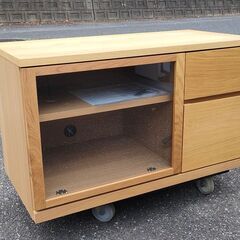 格安！無印良品 木製AVラック オーク材 シンプル テレビ台 説...