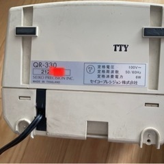 【値下げしました】タイムカードレコーダー　SEIKO QR-330 タイムカード　タイムの画像