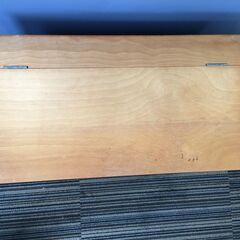 ○【0円あげます！】 お早目のお取引希望 木製収納箱  収納家具  サイズ65×34×25㎝ インテリア 中古品 (NF230718)Zi-1400の画像