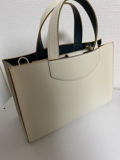 【美品】agnes b. ハンドバッグ ホワイト