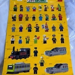 JR東日本のスタンプラリーでゲットしたレゴのミニフィギュアとシールの画像