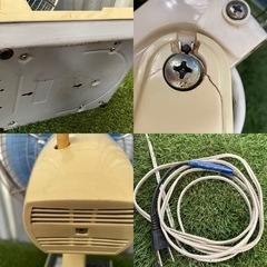 昭和レトロ　　NEC 卓上形扇風機　古い扇風機の画像