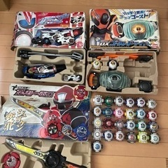 仮面ライダーと戦隊のおもちゃまとめて