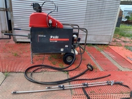 丸山ラジコン動噴セットMS410R2ホース100m6馬力、自動整列自動巻取/送出、動作確認済み埼玉県