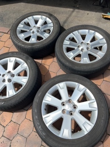 デリカD5 純正 18インチ 夏タイヤ 225/55R18 4本セット