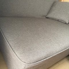 L字型ソファ(2人掛)クッション付の画像