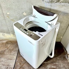 ご成約済🤝 ☑︎配送/設置無料👏 超美品🌟 SHARP 4.5kg シングル用 高洗浄力🔥 洗濯機の画像
