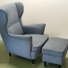 【シミ有】ストレッチ ウイングバッグチェアカバー リビング用 1人用