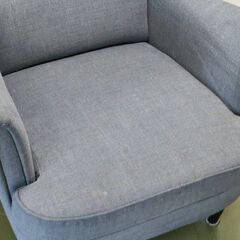 【シミ有】ストレッチ ウイングバッグチェアカバー リビング用 1人用の画像