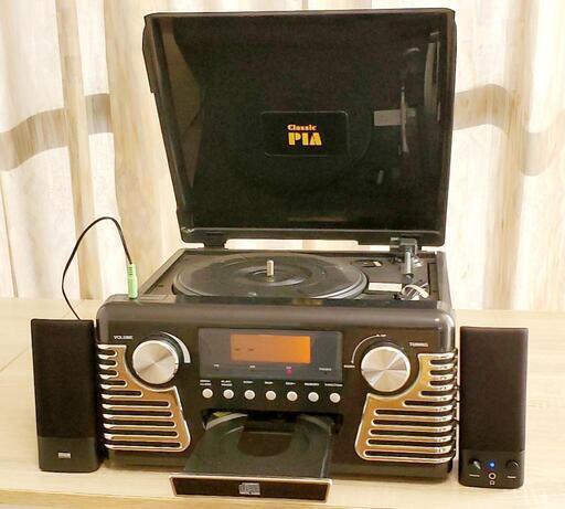 PIA E-6060 レコード \u0026 CDプレーヤー \u0026 AM FM ラジオ