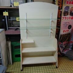 ★店舗用★移動式陳列棚（強化ガラス棚）