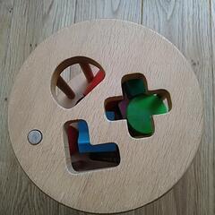 《取引予定》mikihouse　木製　型はめパズルの画像