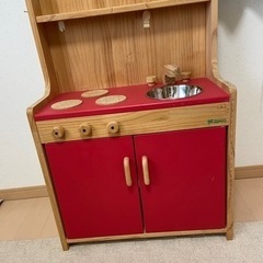 【値下げしました】ママごとキッチン、レンジ台