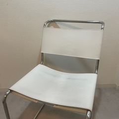 椅子　韓国インテリア　ホワイト　白　2個セットの画像