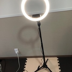 LEDリングライト　三脚　YouTube ライブ配信　の画像