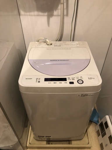 SHARP ES-GE５A 洗濯機　冷蔵庫と同時引き取りで値引きします。