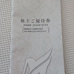 名鉄 株主優待券