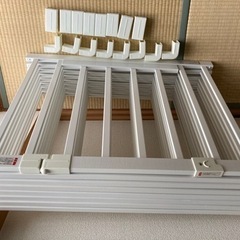 【受渡者決定】カトージベビーサークル扉付（木製・白）の画像