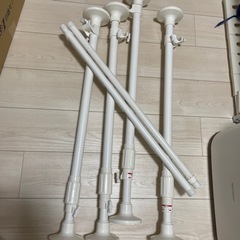 押入れ強力伸縮ハンガー つっぱり 2セット アイリスオーヤマの画像