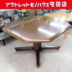 富士ファニチア 昇降ダイニングテーブル 120×120 ガス昇降 センターテーブル オクタゴン R2530C FUJI ☆ 札幌市 北区 屯田 