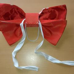 浴衣用作り帯・赤　女性用の画像