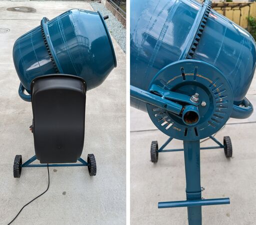 【終了】電動コンクリートミキサー 標準練上量：約50リットル