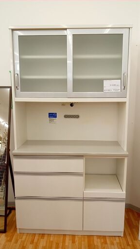 ★ジモティ割あり★ ユーアイ レンジボード ホワイト H196×D45×W105 クリーニング済み YJ312