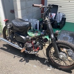 カブ　ボアップ　カスタム途中　レストアベースの画像