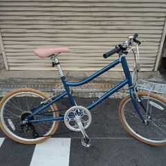 anna[アンナ]20吋 ミニベロ(小径車) アルミ/7speed/ネイビーの画像