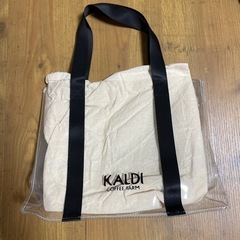 カルディ　クリアトートバッグ⇔ウェットティッシュ