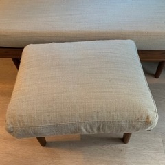 相談中】unico SWELLA スウェラ ベンチアーム，ベンチ，オットマン 3点